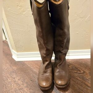 Frye Brown Leather Riding Boots